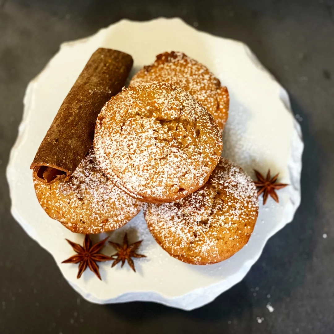 Spiced carrot madeleines with star anise